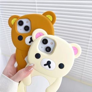 Rilakkuma Silicone 3D Cartoon Near Case (IPhone 13)